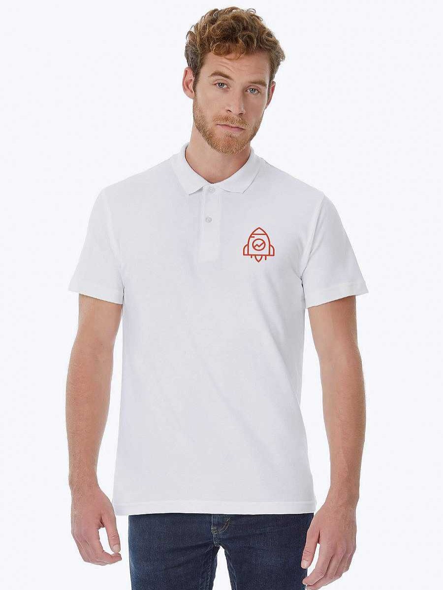 Ropa B&C | Polo De Hombre Barato Para Personalizar Blanco