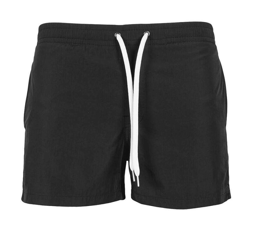 Deporte Build Your Brand | Shorts De Playa Personalizados Negro