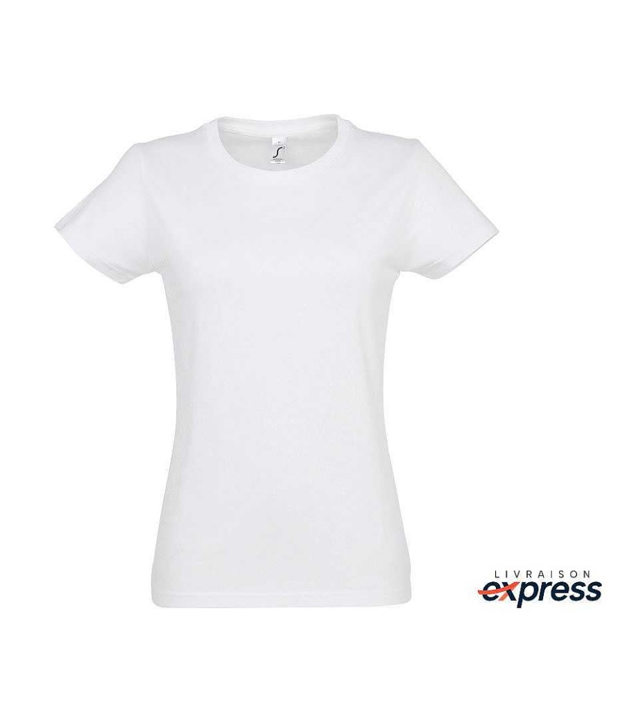 Ropa Mister Tee | Camiseta Mujer Entrega Express Blanco