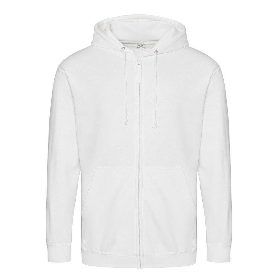 Ropa AWDis | Zoodie - Sudadera Con Capucha Unisex Con Cremallera Para Personalizar Blanco Artico