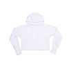 Ropa Mantis | Sudadera Con Capucha Corta - Sudadera Con Capucha Recortada Blanco