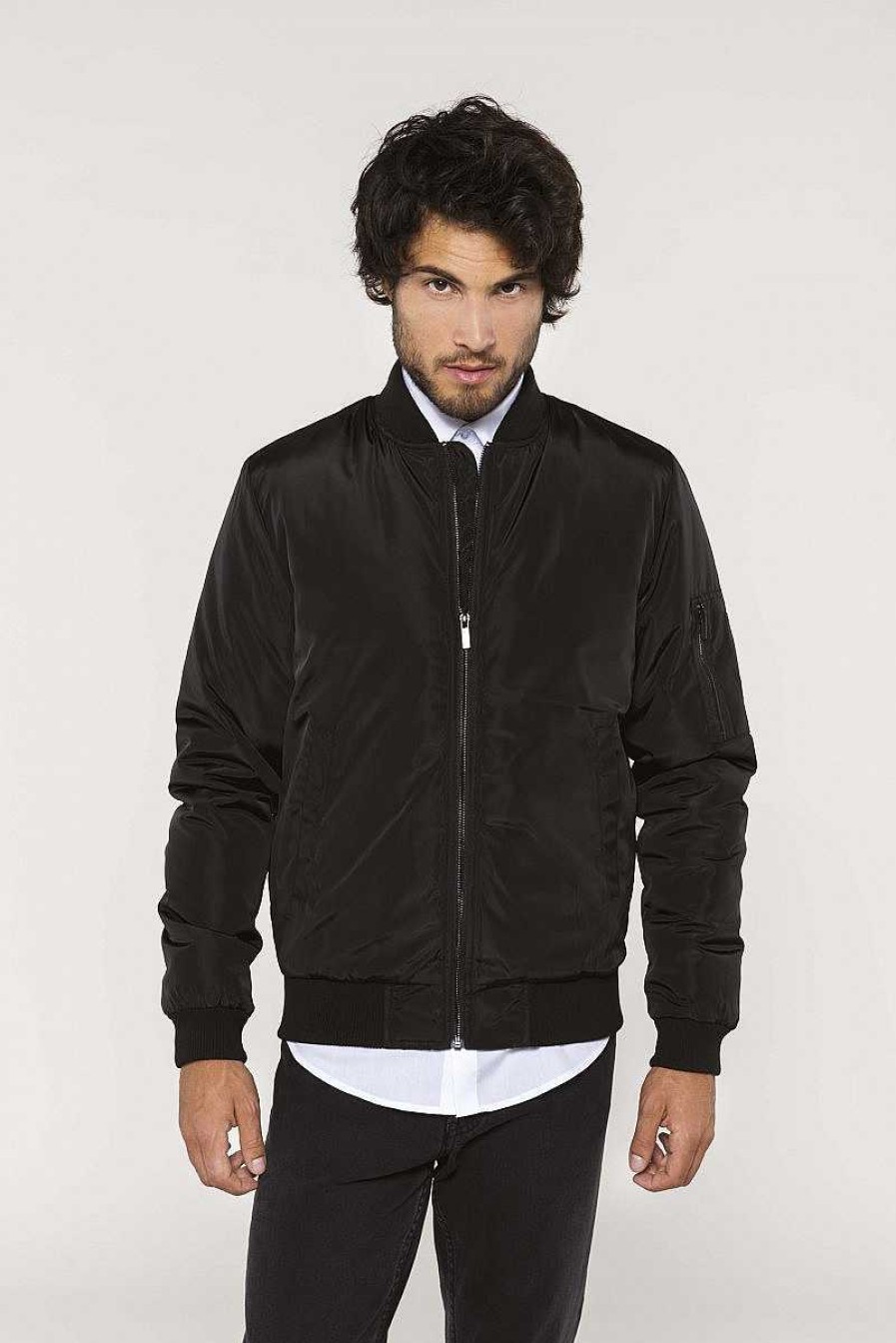 Ropa Kariban | Chaqueta Bomber De Hombre Para Personalizar Caqui Intenso