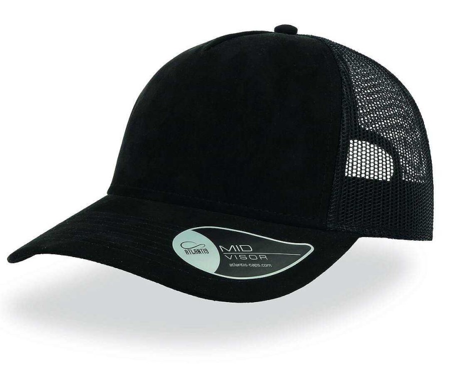 Accesorios Atlantis | Gorra Trucker Efecto Ante Para Personalizar Negro