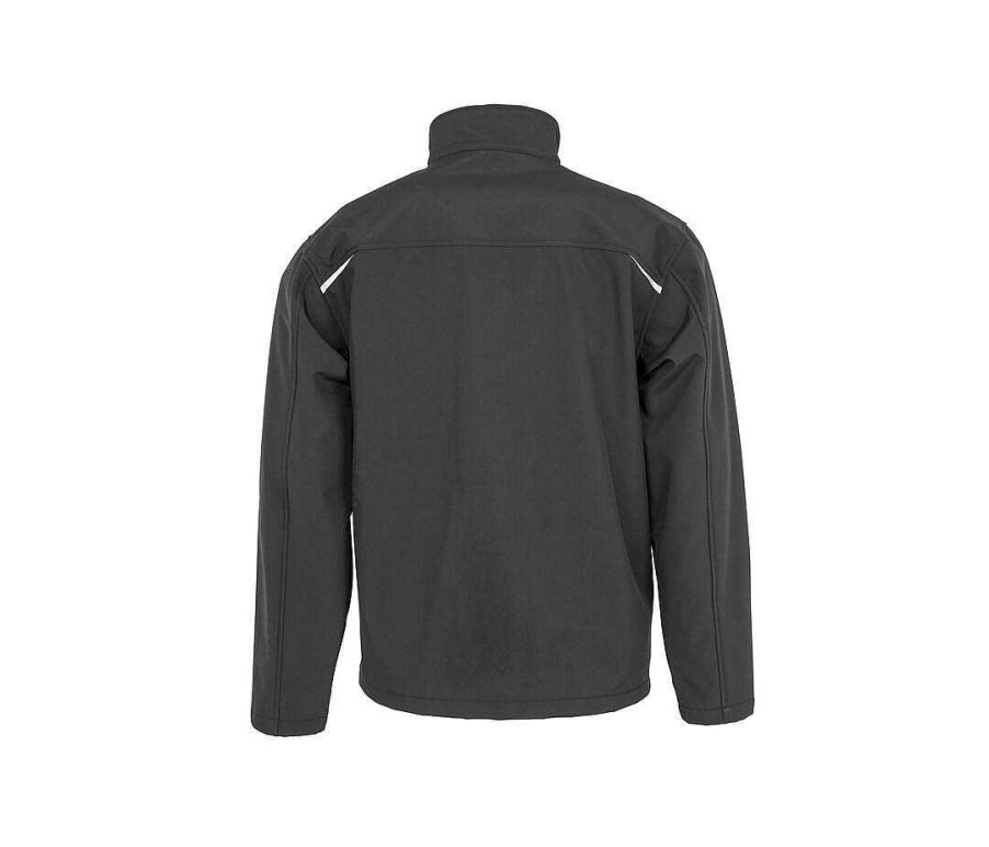 Ropa Result | Chaqueta Softshell De Hombre Reciclada Para Personalizar Negro