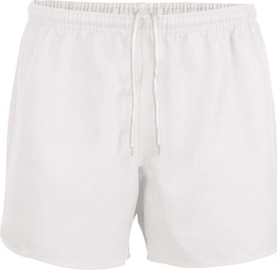 Deporte ProAct | Pantalon Corto De Rugby Infantil Para Personalizar Blanco