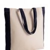 Accesorios Kimood | Bolso Tote Bicolor Para Personalizar Natural / Negro