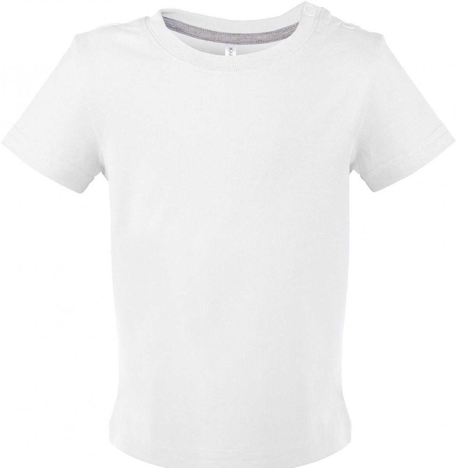 Ropa Kariban | Camiseta De Manga Corta Para Bebe Para Personalizar Blanco