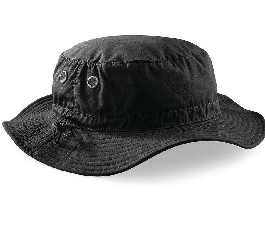 Accesorios Beechfield | Sombrero Tipo Pescador Estilo Cargo Personalizable Negro