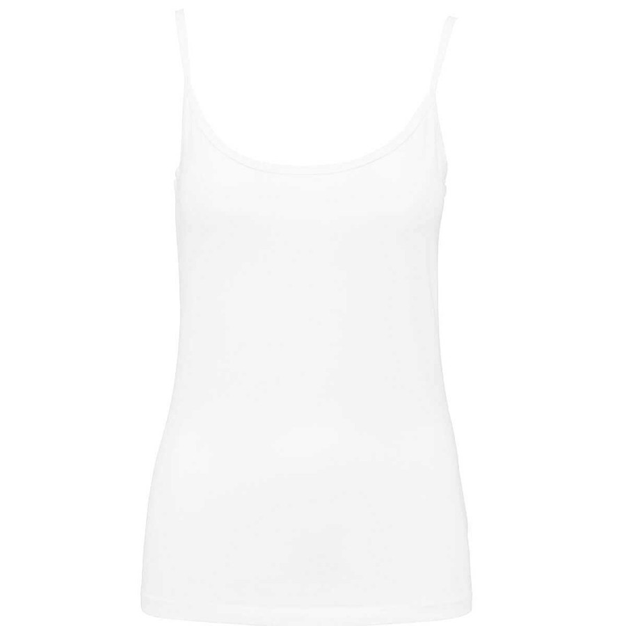 Ropa Kariban | Camiseta De Tirantes De Mujer Con Tirantes Finos Para Personalizar Blanco