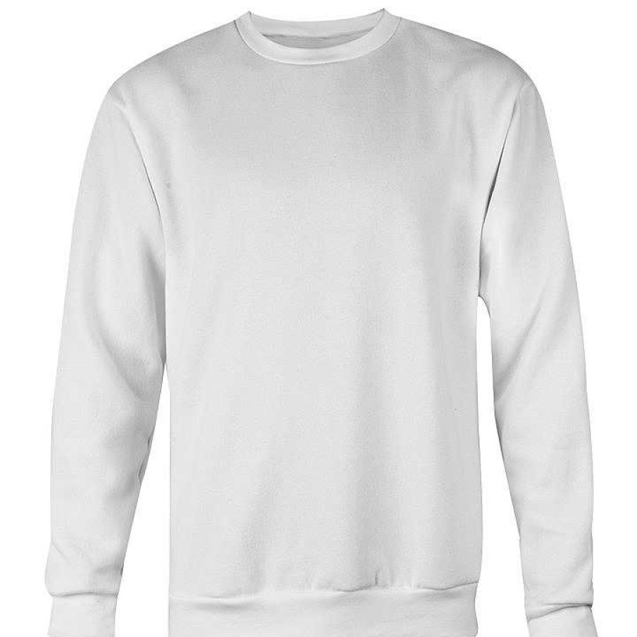 Ropa AWDis | Sudadera Personalizada - Cuello Redondo Blanco Artico