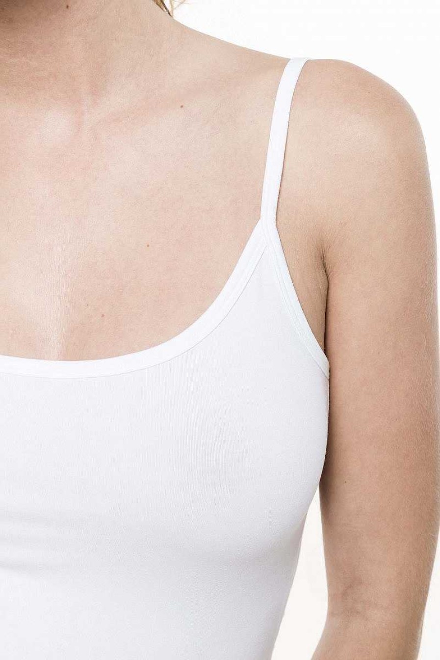 Ropa Kariban | Camiseta De Tirantes De Mujer Con Tirantes Finos Para Personalizar Blanco