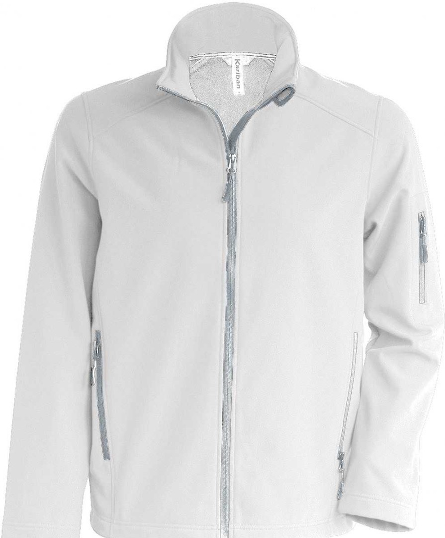 Ropa Kariban | Chaqueta Softshell Impermeable De 3 Capas Para Personalizar Blanco