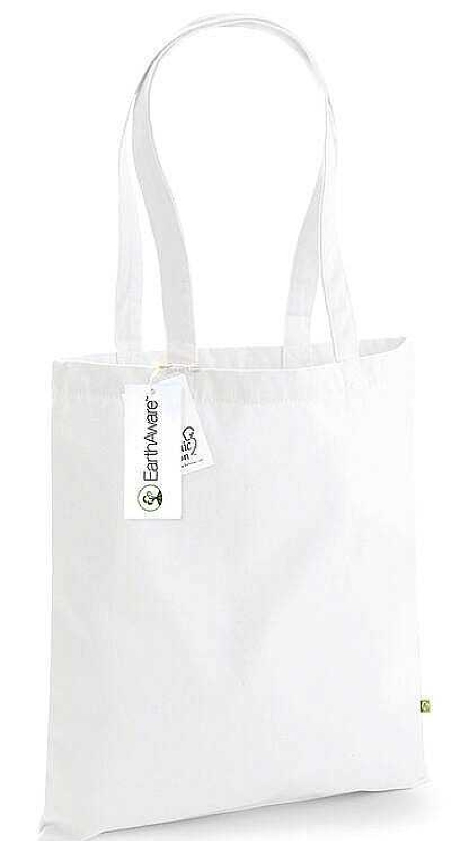 Accesorios Westford Mill | Bolsa Tote De Algodon Organico Personalizada Blanco