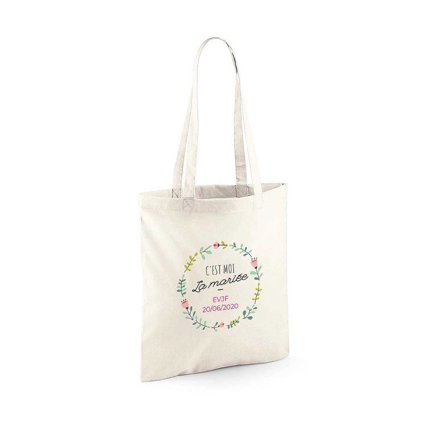 Accesorios Westford Mill | Bolsa De Compras De Algodon Para Personalizar Blanco