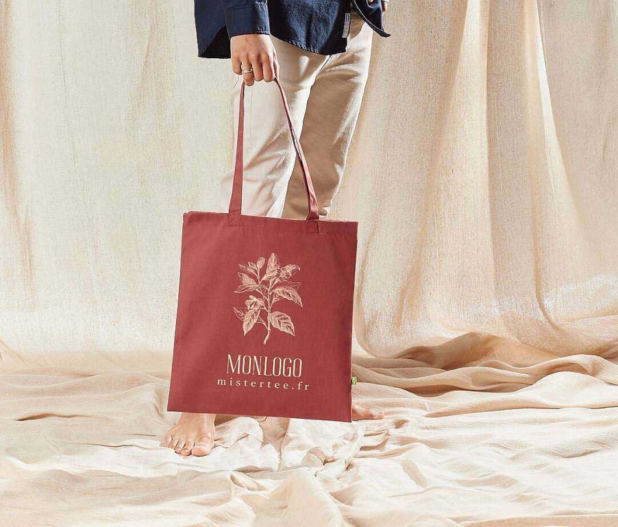 Accesorios Westford Mill | Bolsa Tote De Algodon Organico Personalizada Blanco