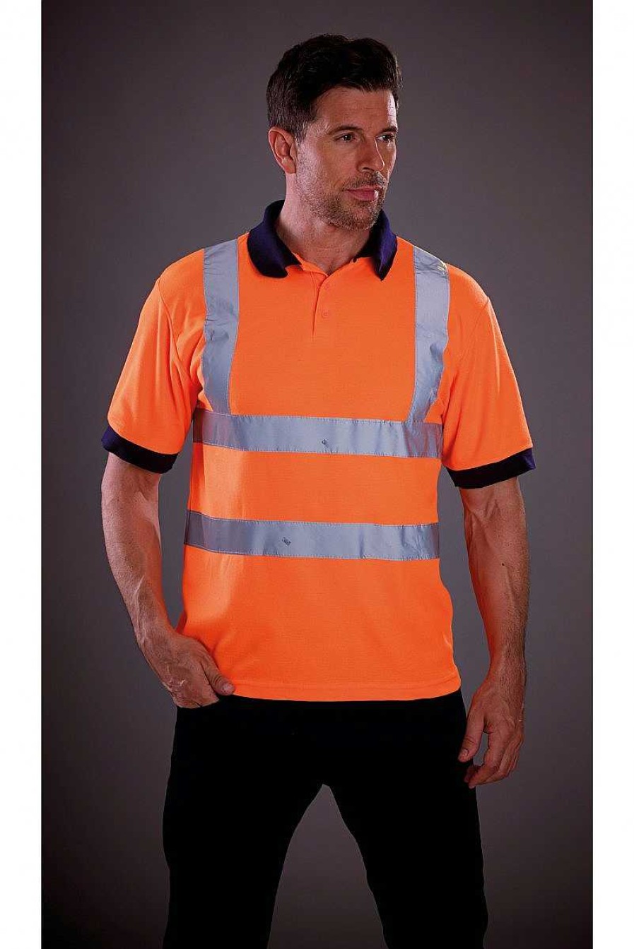 Ropa Yoko | Polo Alta Visibilidad Para Personalizar Hola Viz Naranja