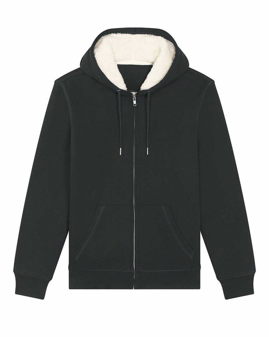 Ropa Stanley / Stella | Chaqueta Sherpa De Algodon Organico Para Personalizar - Hygger Sherpa Negro