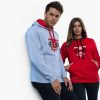 Ropa AWDis | Sudadera Personalizada Con Capucha En Contraste Armada Francesa Blanca Artica