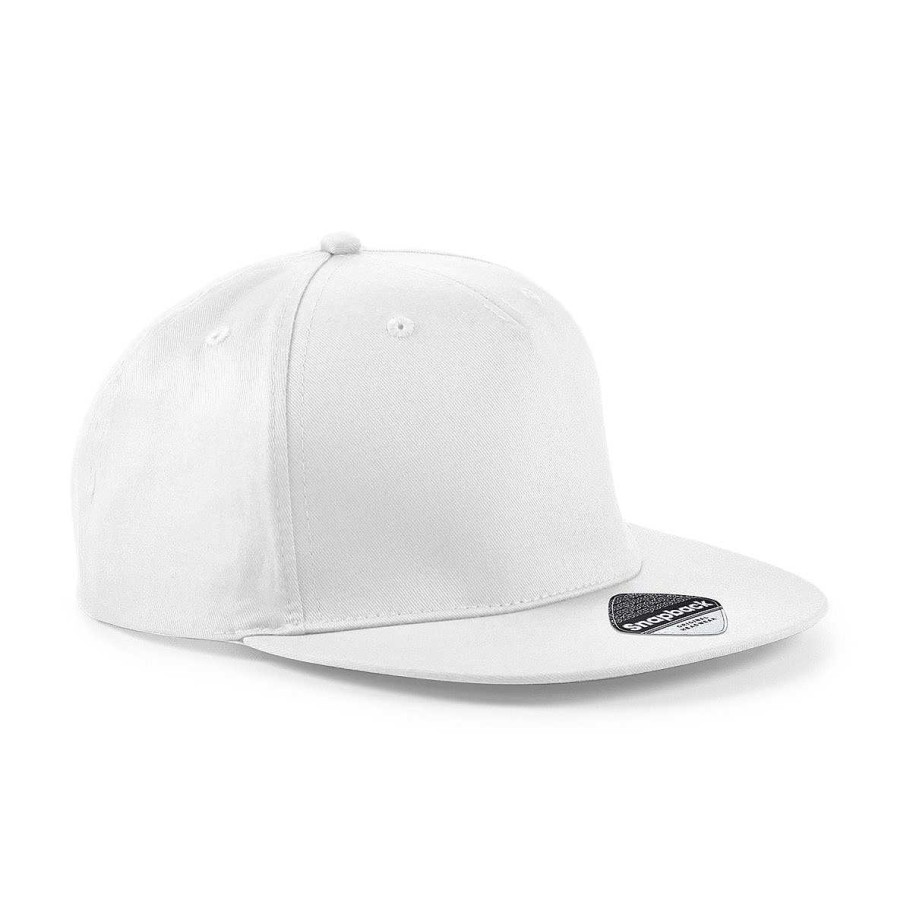 Accesorios Beechfield | Gorra Rapero Urbano Para Personalizar Blanco