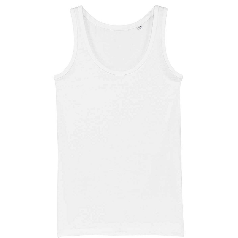 Ropa Stanley / Stella | Camiseta De Tirantes De Mujer Personalizada De Algodon Organico - Dreamer Blanco