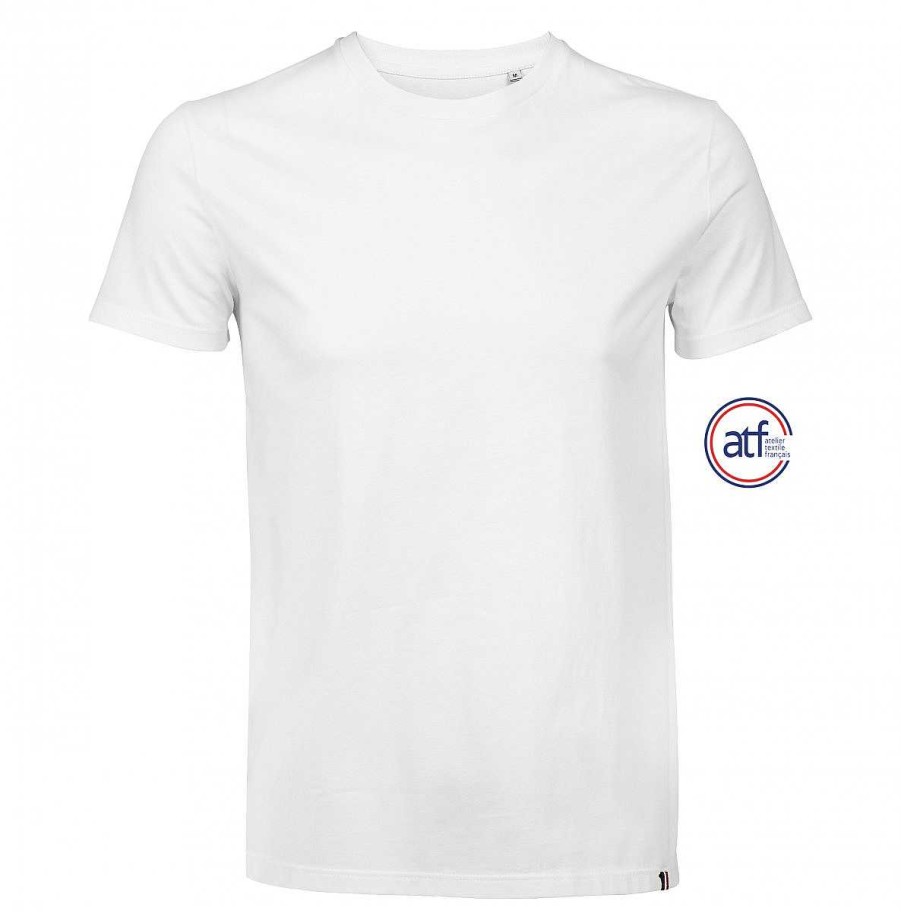 Ropa ATF | Camiseta Fabricada En Francia Para Personalizar. Blanco