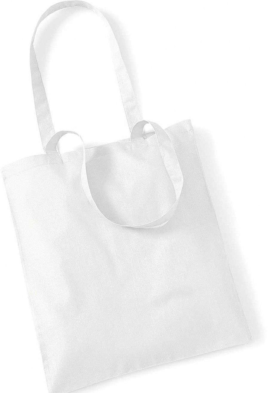 Accesorios Westford Mill | Bolsa De Compras De Algodon Para Personalizar Blanco