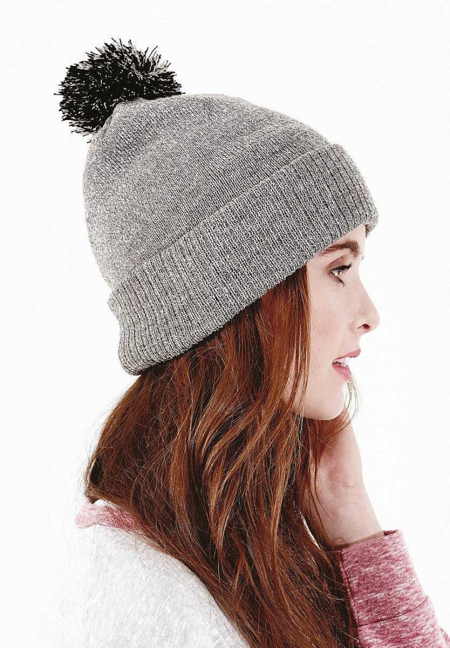 Accesorios Beechfield | Gorro Estrella De Nieve Negro / Gris Grafito