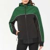 Ropa WK. Designed To Work | Chaqueta Softshell Bicolor Personalizada Verde Negro