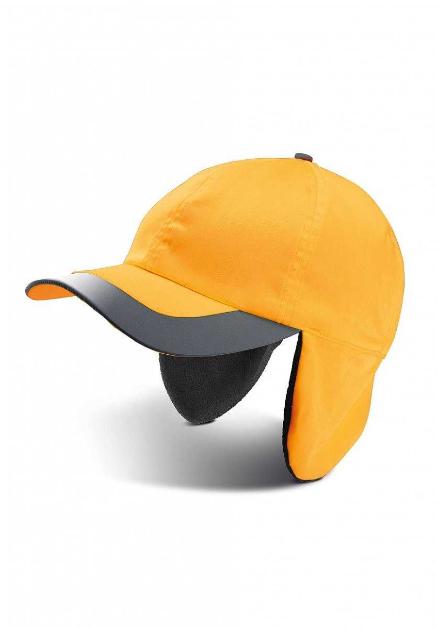 Accesorios K-up | Gorra De Invierno Fluorescente - 6 Paneles Naranja Fluorescente