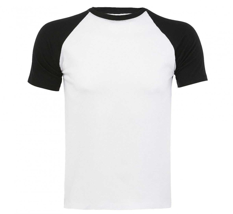 Ropa Sol's | Camiseta De Beisbol Personalizada Para Hombre Blanco/Negro