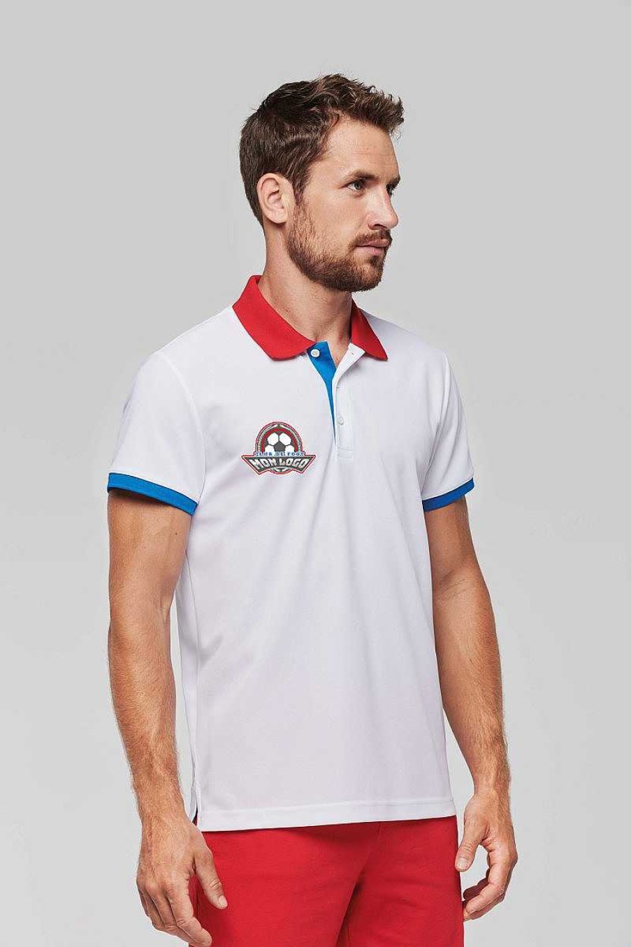 Ropa ProAct | Polo Deportivo Hombre Para Personalizar Blanco